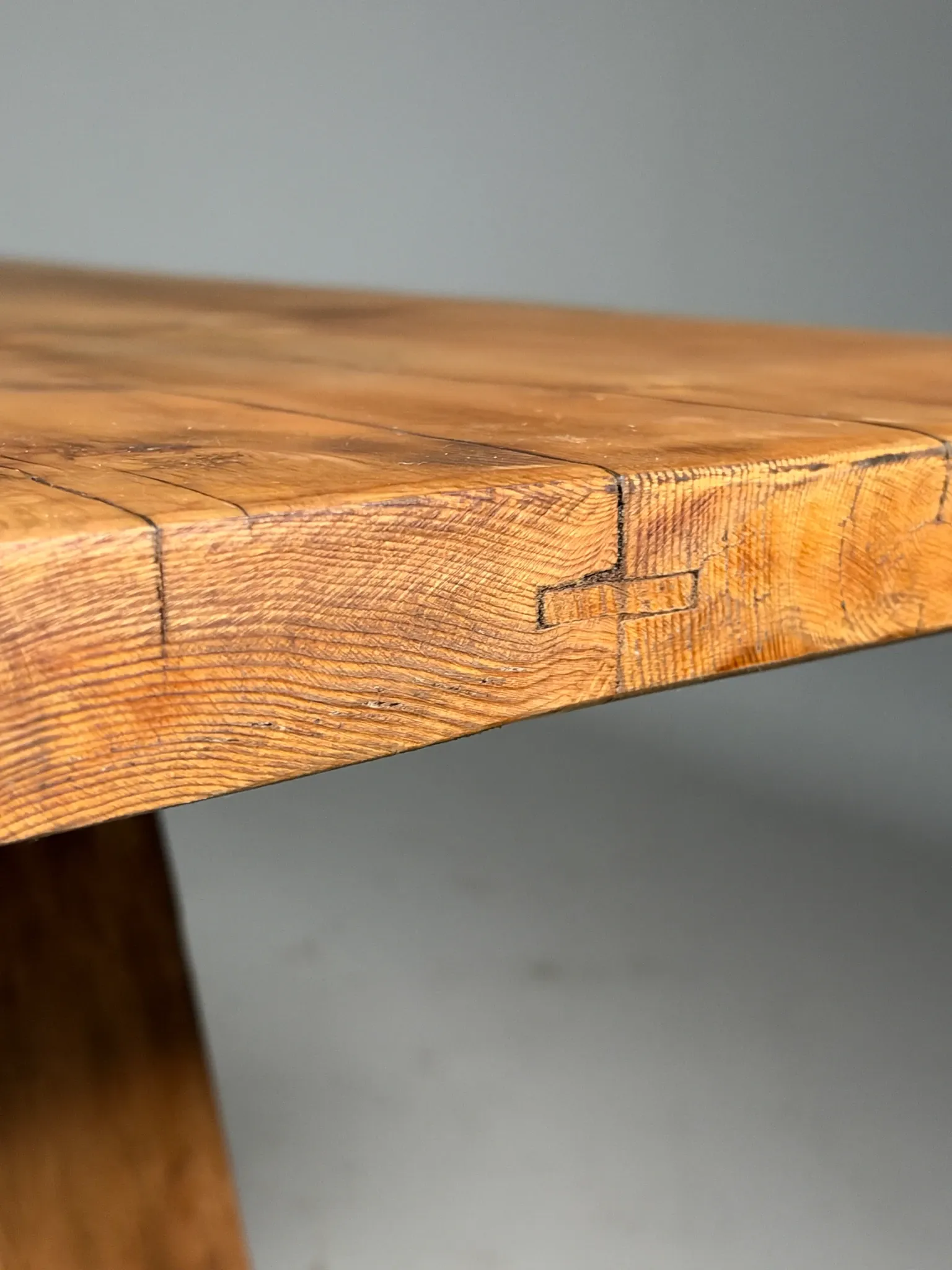 Grande table de monastère en bois style campagnard 298 cm