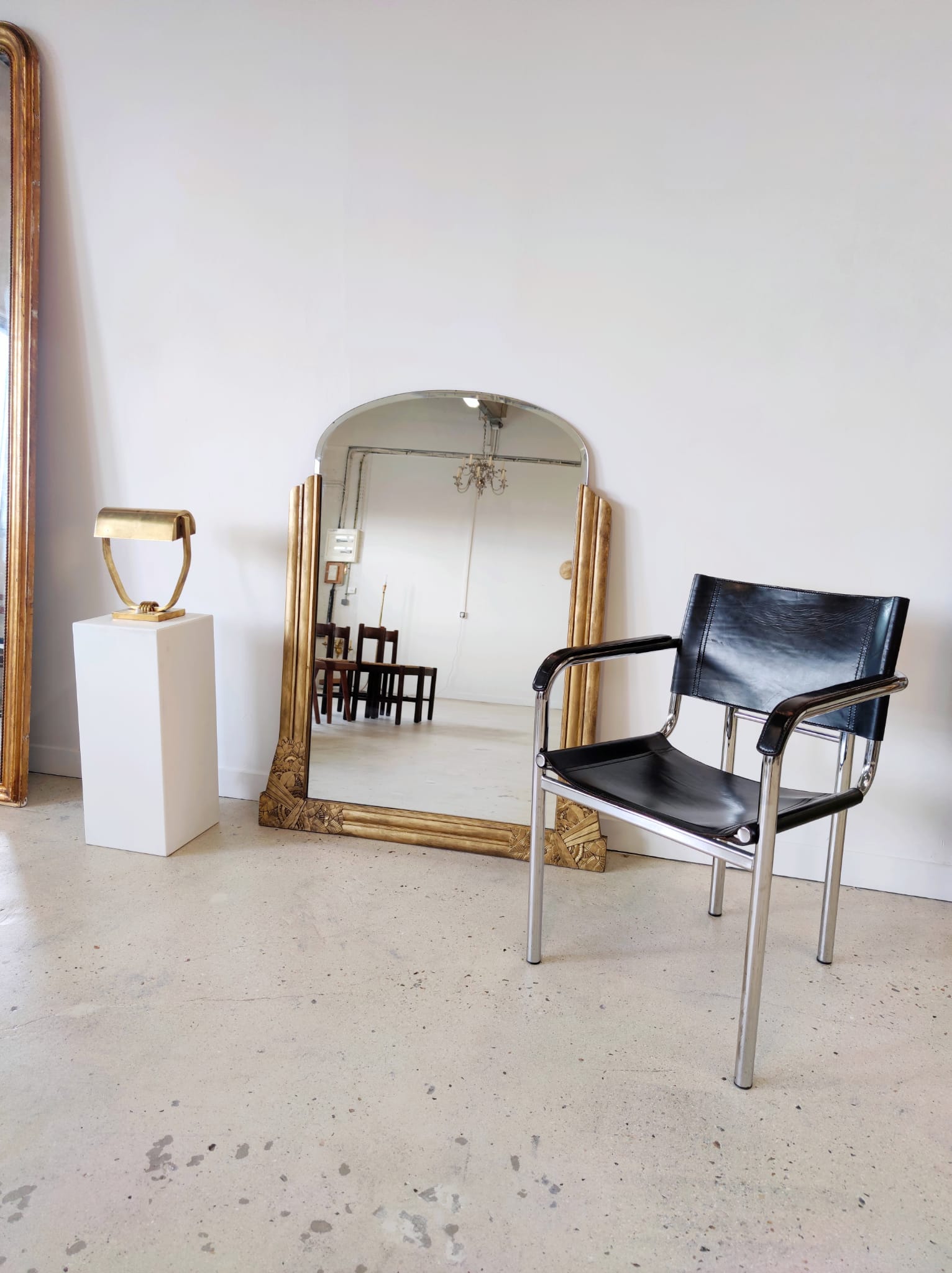 Golden mirror Art Deco