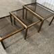 Brass pull out tables 1970