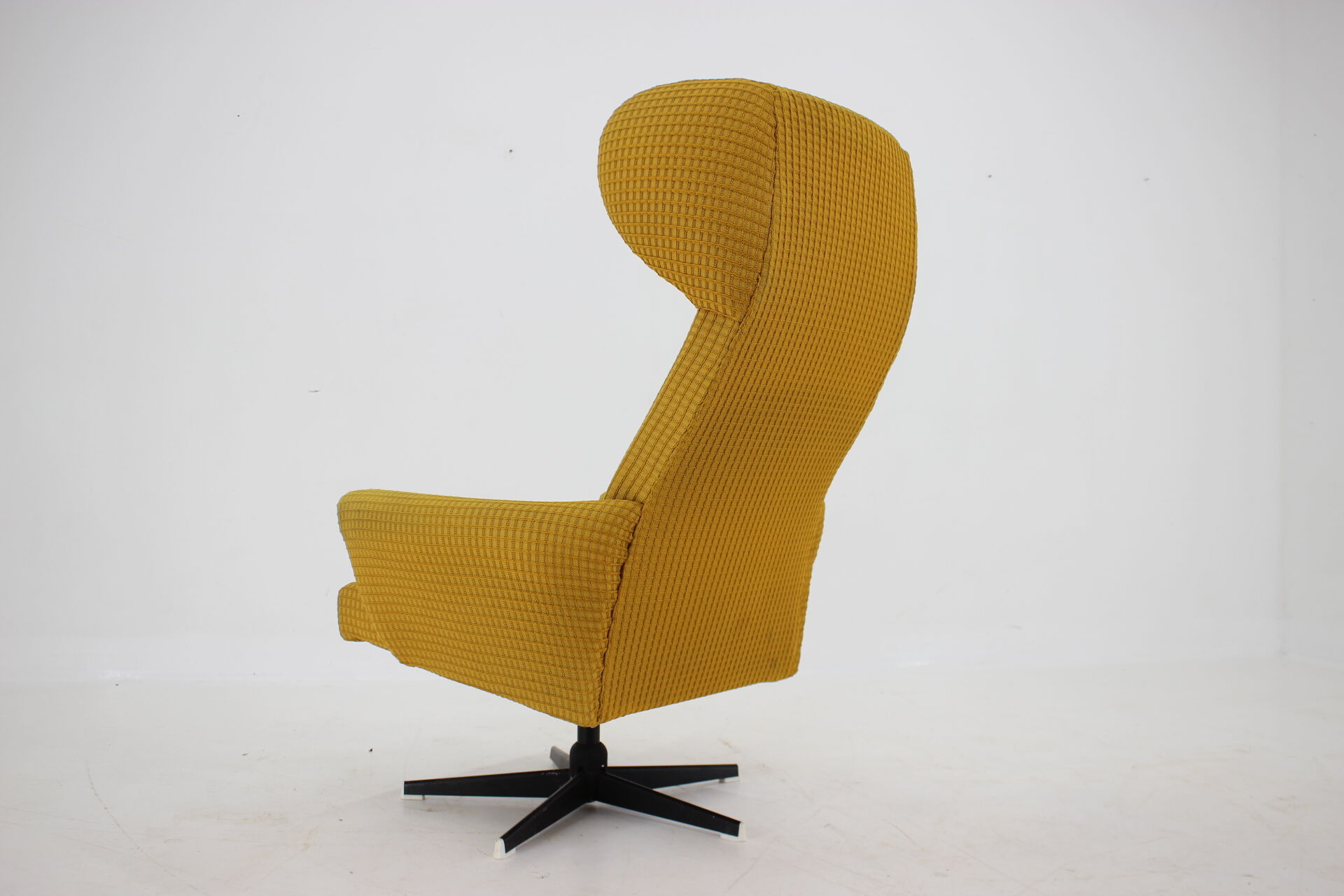 1970s Swivel Wing Chair, Czechoslovakia