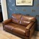 Beautiful buffalo leather 2-seater sofa