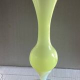 Glass vase with uraline and vaseline