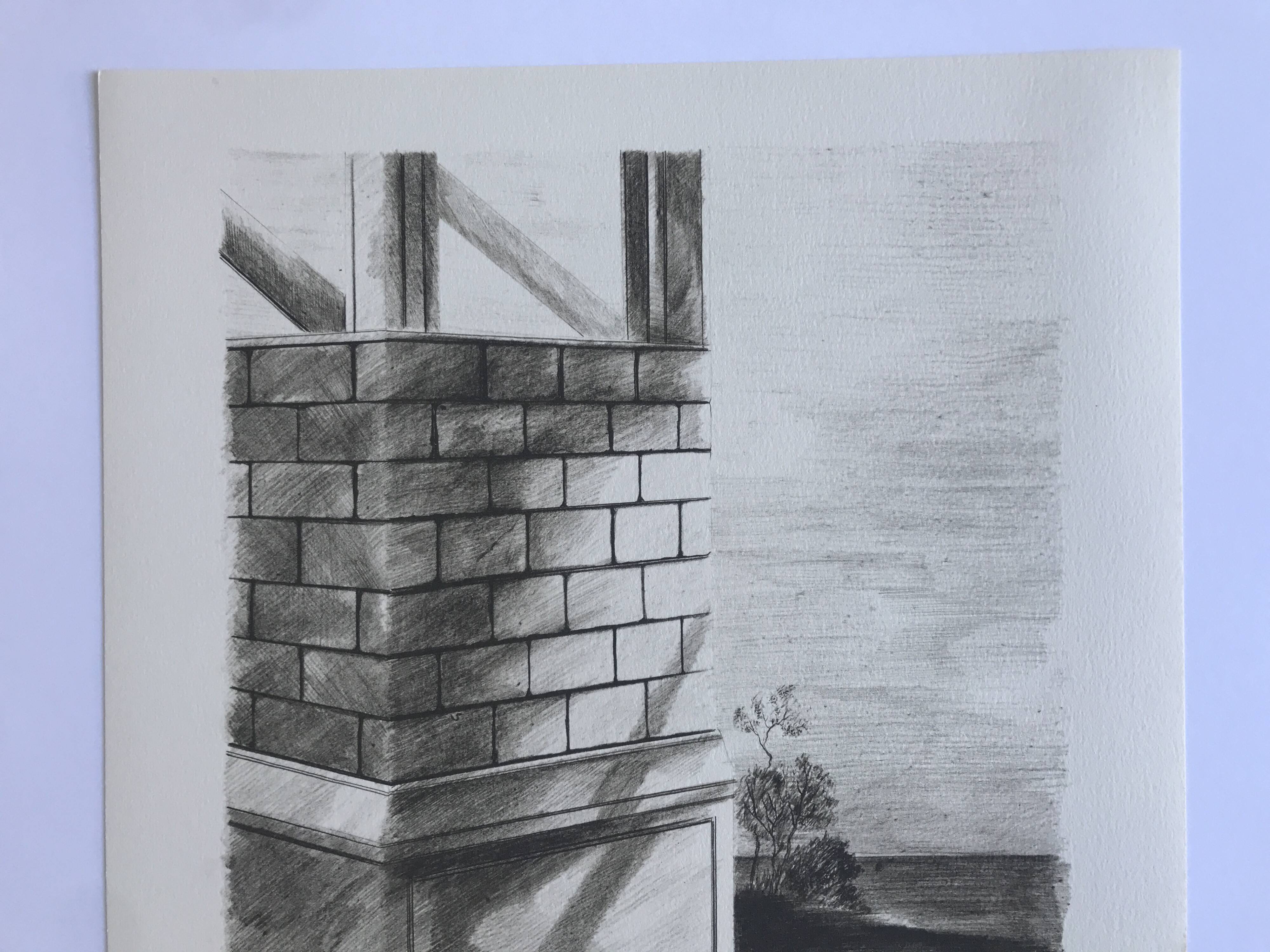 Pierre skira, a lock, 1978. original lithograph signed in pencil.