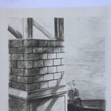 Pierre skira, a lock, 1978. original lithograph signed in pencil.