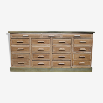 Oak furniture with brass