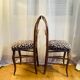 Chaises Louis Philippe en noyer époque XIXe, tapissées à neuf