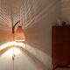 Danish Teak and Wicker Wall Lamp