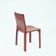 Cassina cab 412 by Mario Bellini in Burgundy dining chairs, 6