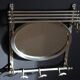 Antique Metal Train Coat Rack with Mirror French Luggage Rack