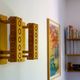 Mid-century modern pine wall sconces from Vemdalia, Sweden, 1975, set of 2