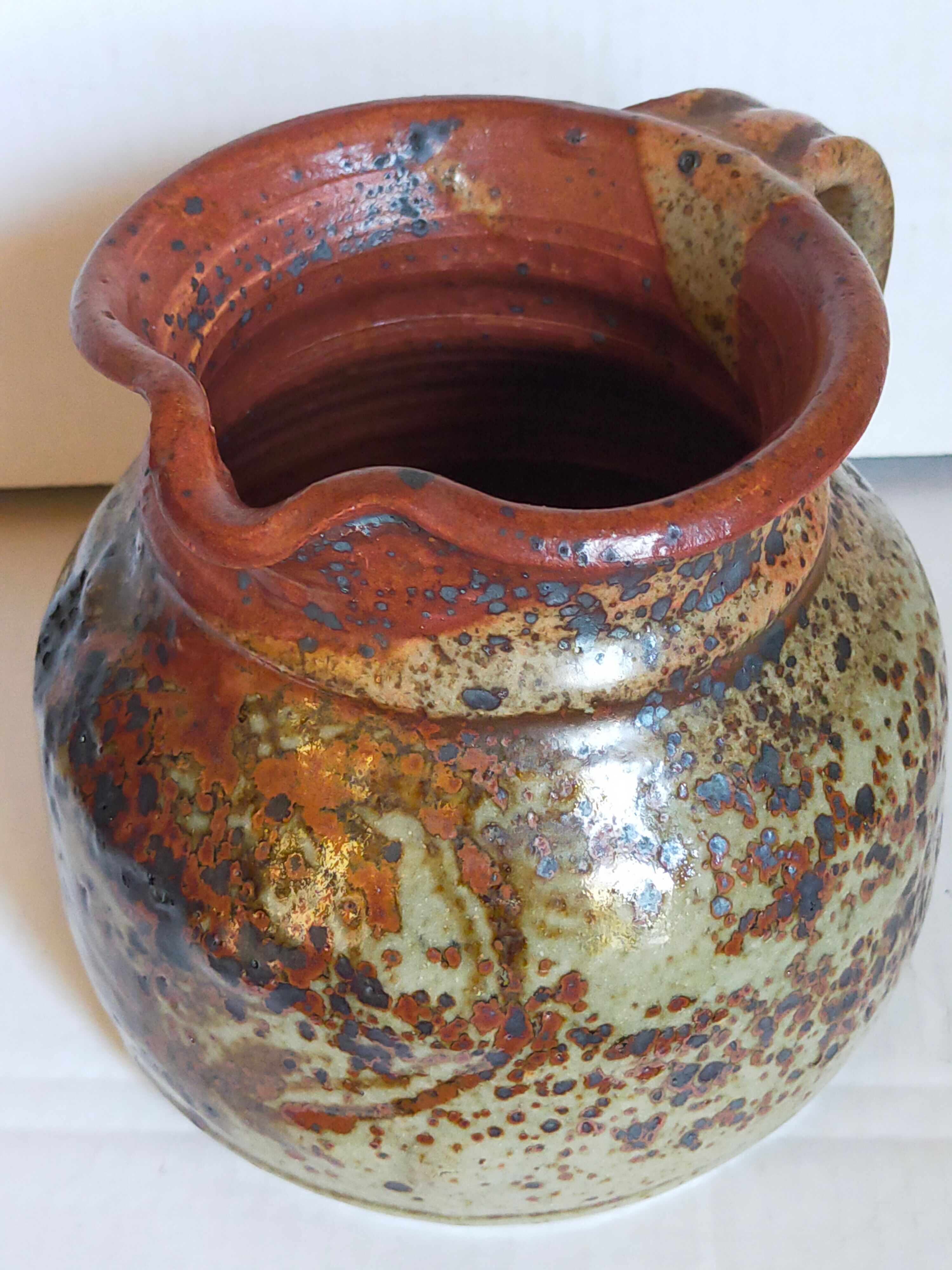 Traditional pottery sandstone pyrite Art-popular XIXth