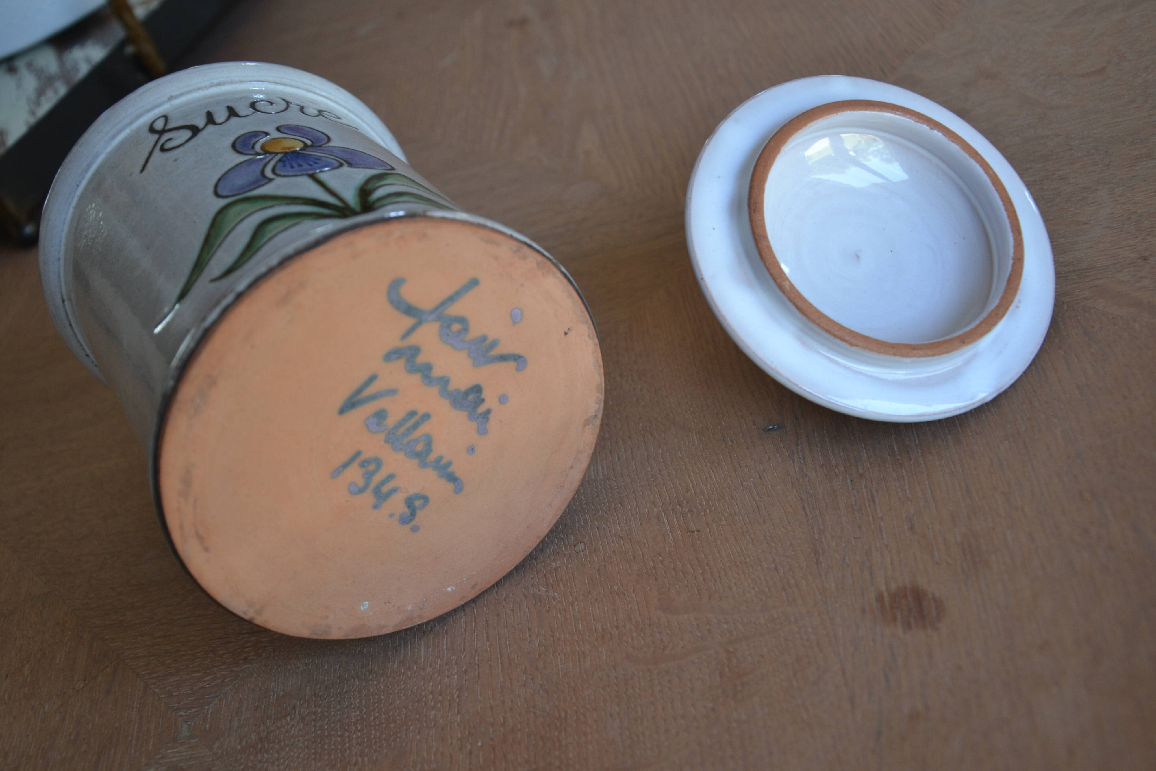 Vallauris sugar pot