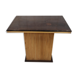 Vintage bamboo and solid wood bistro table