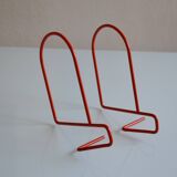 Pair of minimalist bookends from the 80s