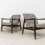 Pair of vintage armchairs GFM-64 by Edmund Homa, GFM, Poland, 1960s
