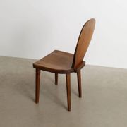 Vintage Swedish Modern Wooden "Skedblad" Pine Chair by Carl Malmsten, 1930s