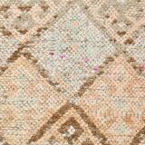 3x12 Turkish Cream & Brown Vintage Runner Rug, 79x366Cm
