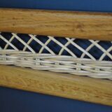 1960 vintage rattan bench box