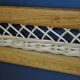 Coffre banc rotin 1960 vintage