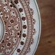 Old 26cm dish in Terre de Fer earthenware from Longwy, Henri II model