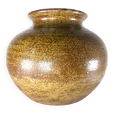 Round stoneware vase by Guy Baudat, France, Vintage 1970, XL