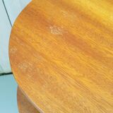 Pair of bedside tables in varnished wood 60