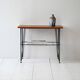 Table de chevet, d'appoint scandinave vintage en bois et métal
