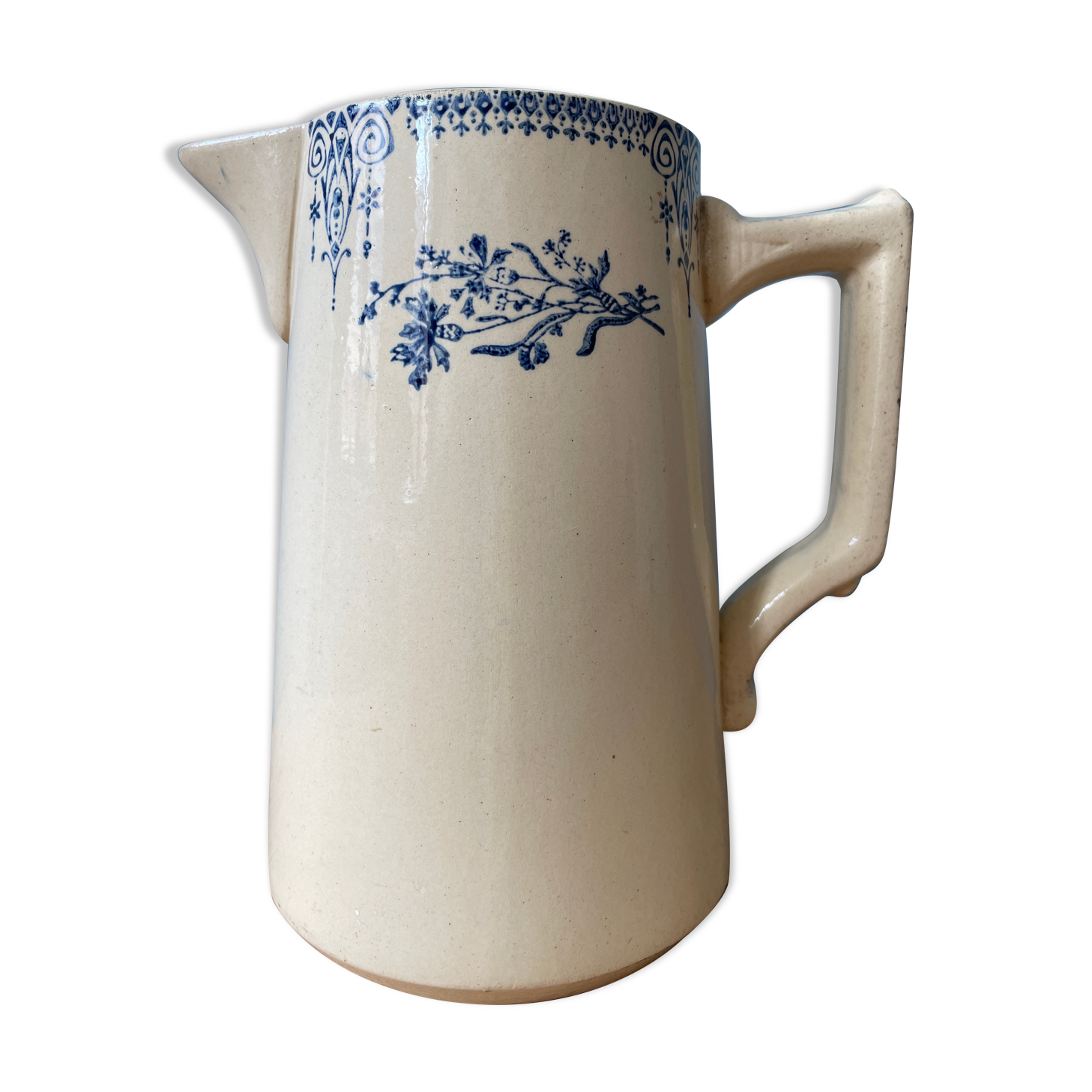 Pitcher 1900 in Earthenware St Amand and Hamage