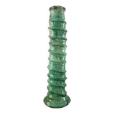 Bougeoir terre cuite émaillé vert 50 cm