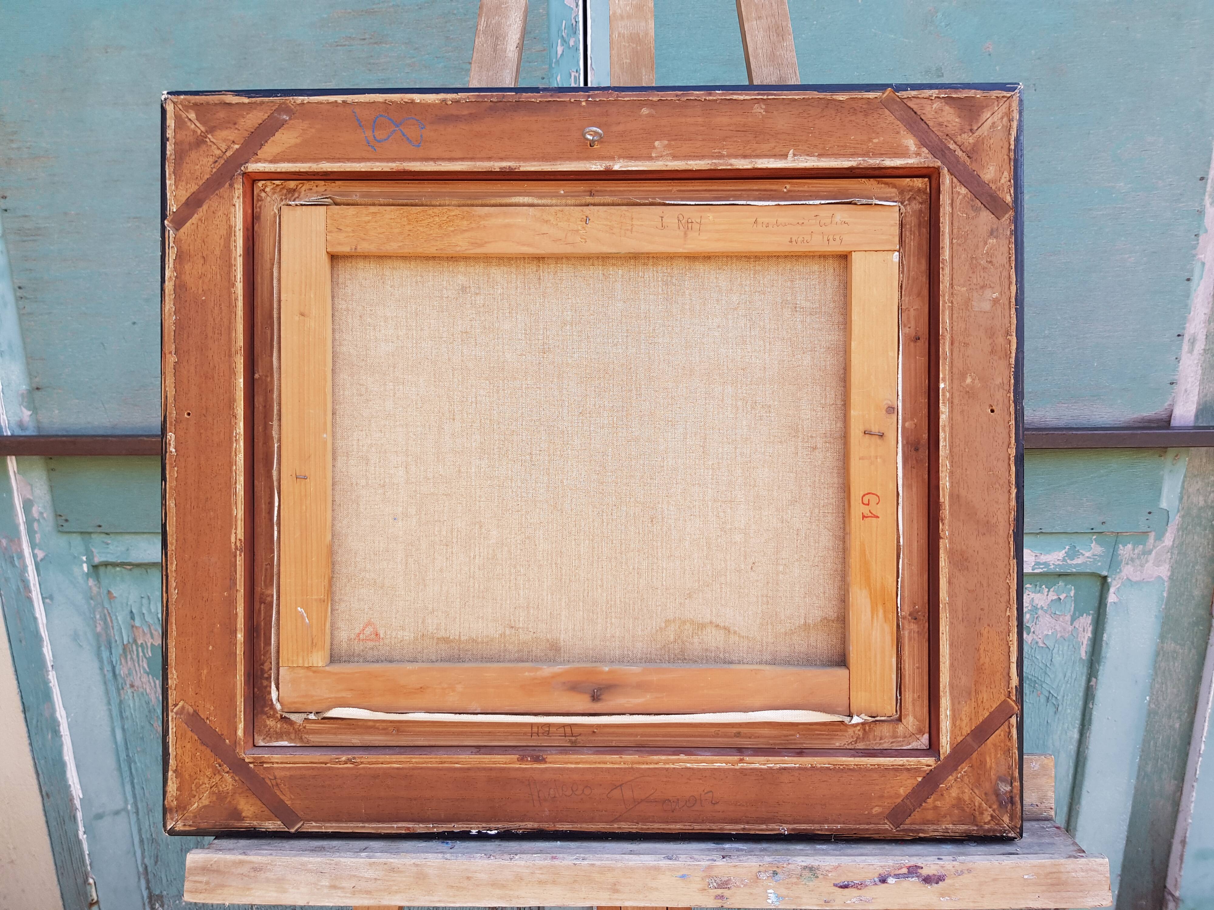 Peinture Jean Ray huile sur toile 1969