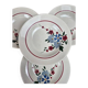 Lot de 4 assiettes creuses vintage Sarreguemines modèle Champfleury