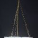 Great design extra large size Art Deco white alabaster chandelier, 1950s