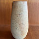Jacques Lacheny, chamotte stoneware vase, brutalist, Puisaye