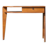 desk, tripod wooden desk, small French designer desk, modernist desk, 50's
