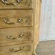 Louis XV provincial commode in solid oak – marquetry top
