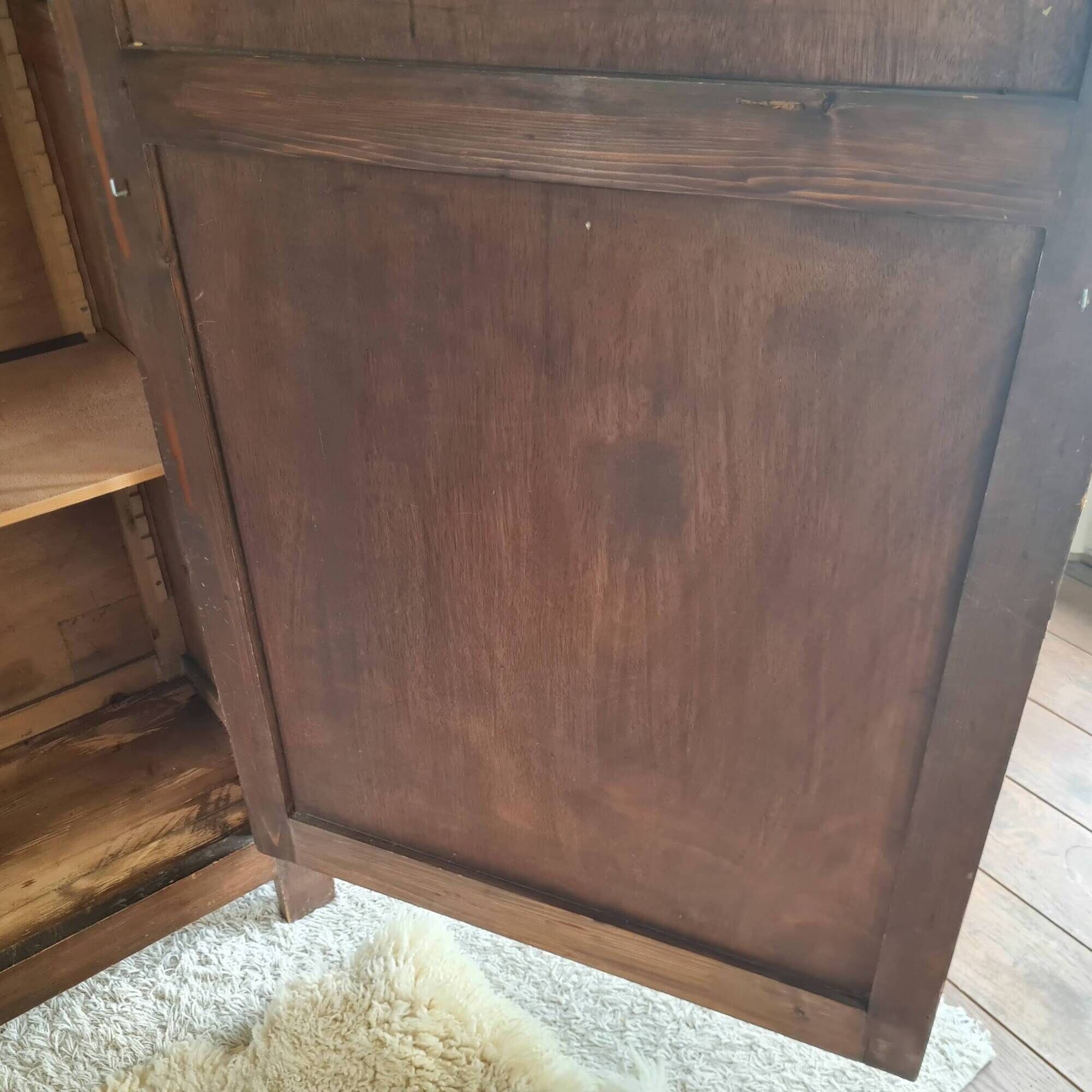 Antique Parisian wardrobe with one door.