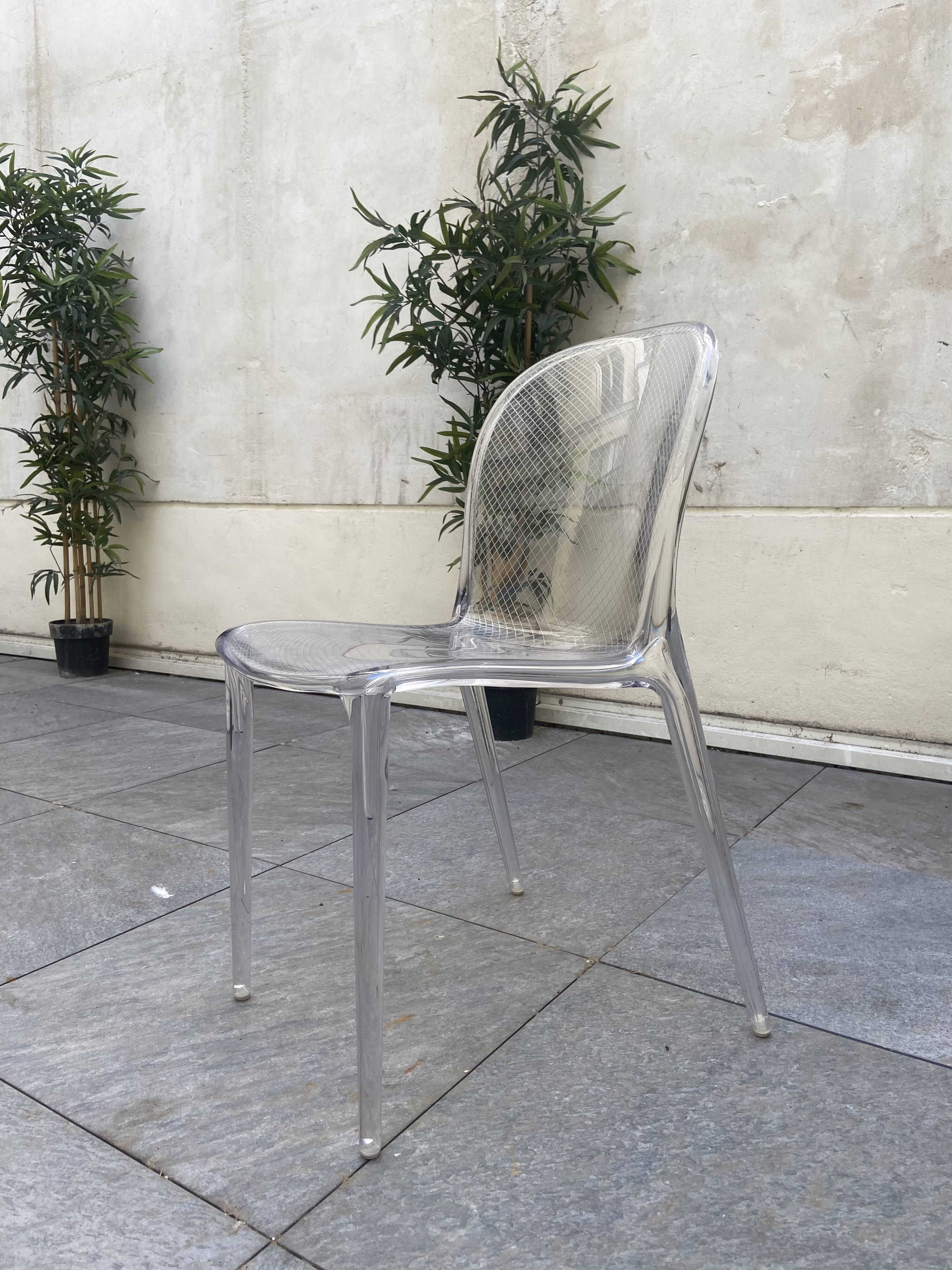 Lot de 4 chaises Thalya Kartell Patrick Jouin Selency