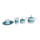 Service en porcelaine turquoise de Kahl, Allemagne, années 1960.