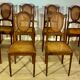 Canned chairs X 8, Louis XVI style, early XX, stamped Flandrin Paris