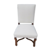 Chaise française style Louis XIV du XIXe siècle récemment rembourrée et restaurée