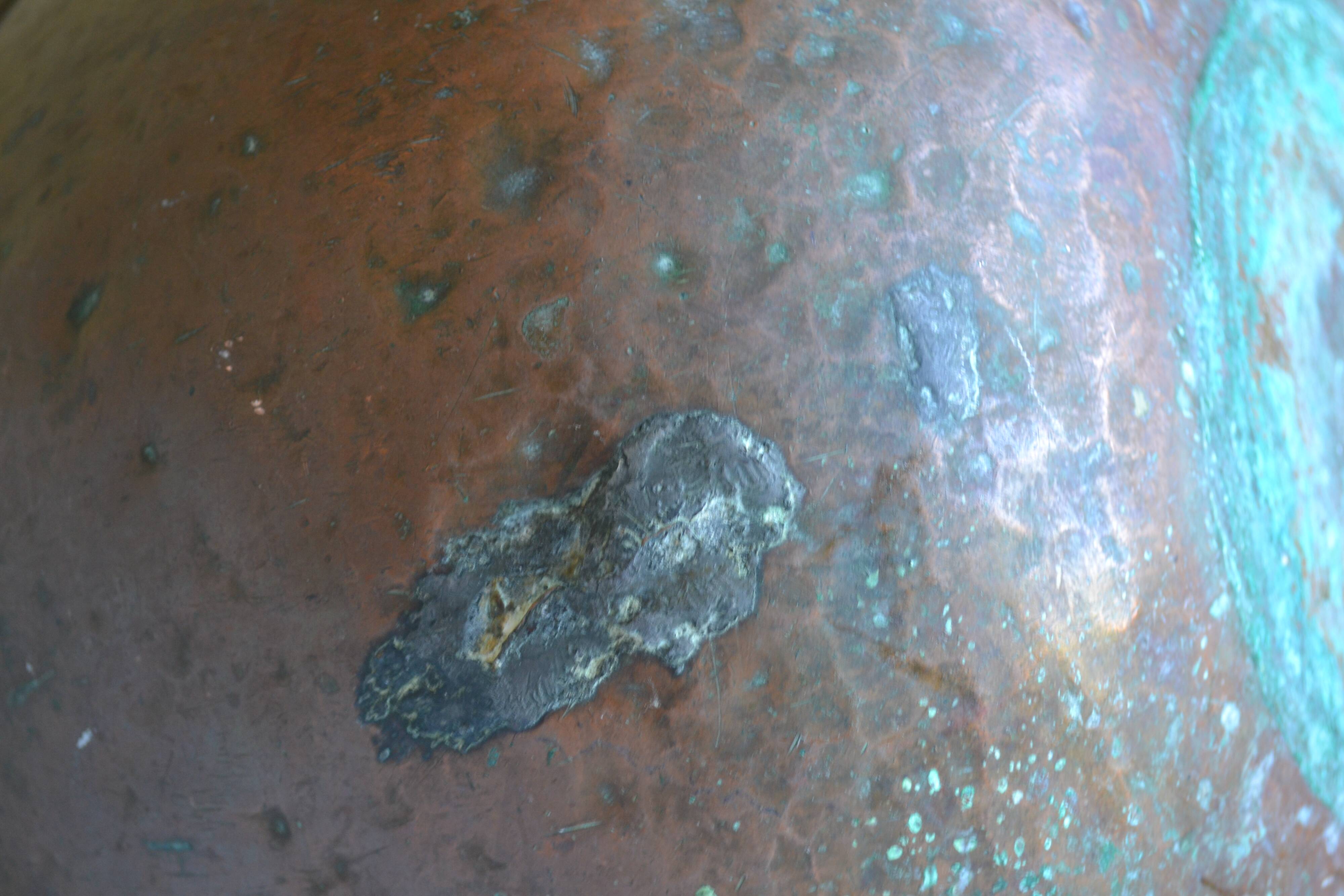 old large red copper cocklemar