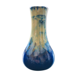 Vase bleu flammé