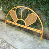 Former braided rattan wicker headboard
