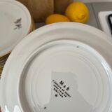 Dessert plates porcelain floral decoration