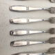 6 ercuis forks, silver metal, 1930