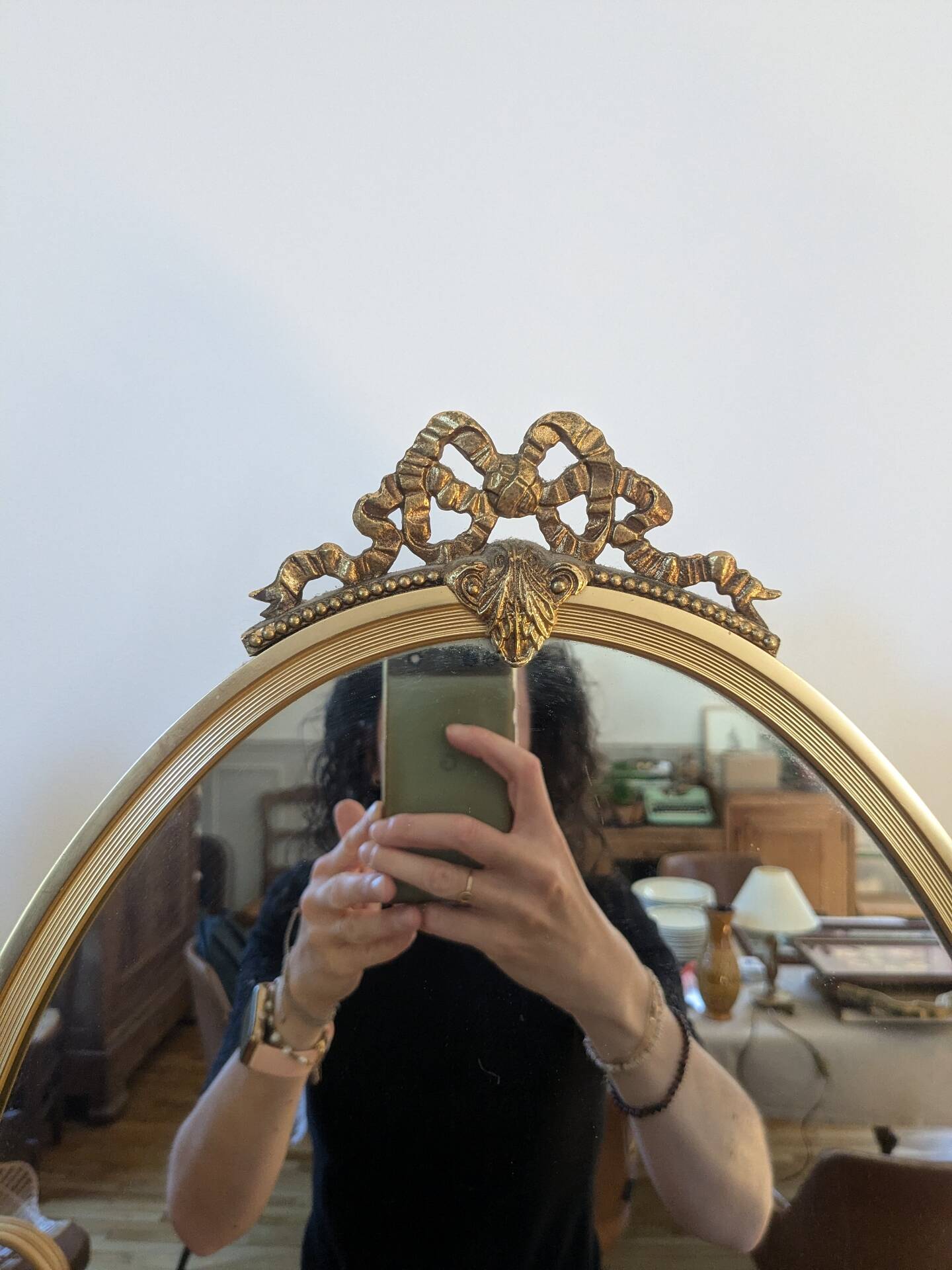 Louis XV style triptych mirror