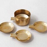 Set of 4 vintage ashtrays 1970