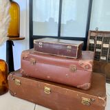 Set of 3 vintage suitcases