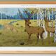 Poster “Deer”, after an Art Nouveau lithograph from 1897