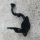 Set of 5 old cast iron hooks
